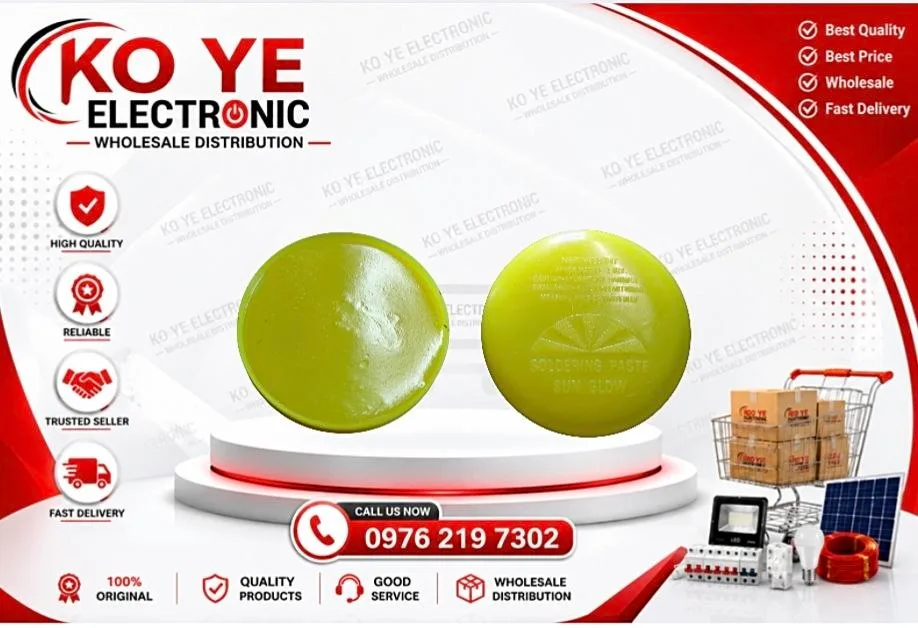 Sun Glow Soldering Paste (Sun Glow ထင်းရူးဆီ)