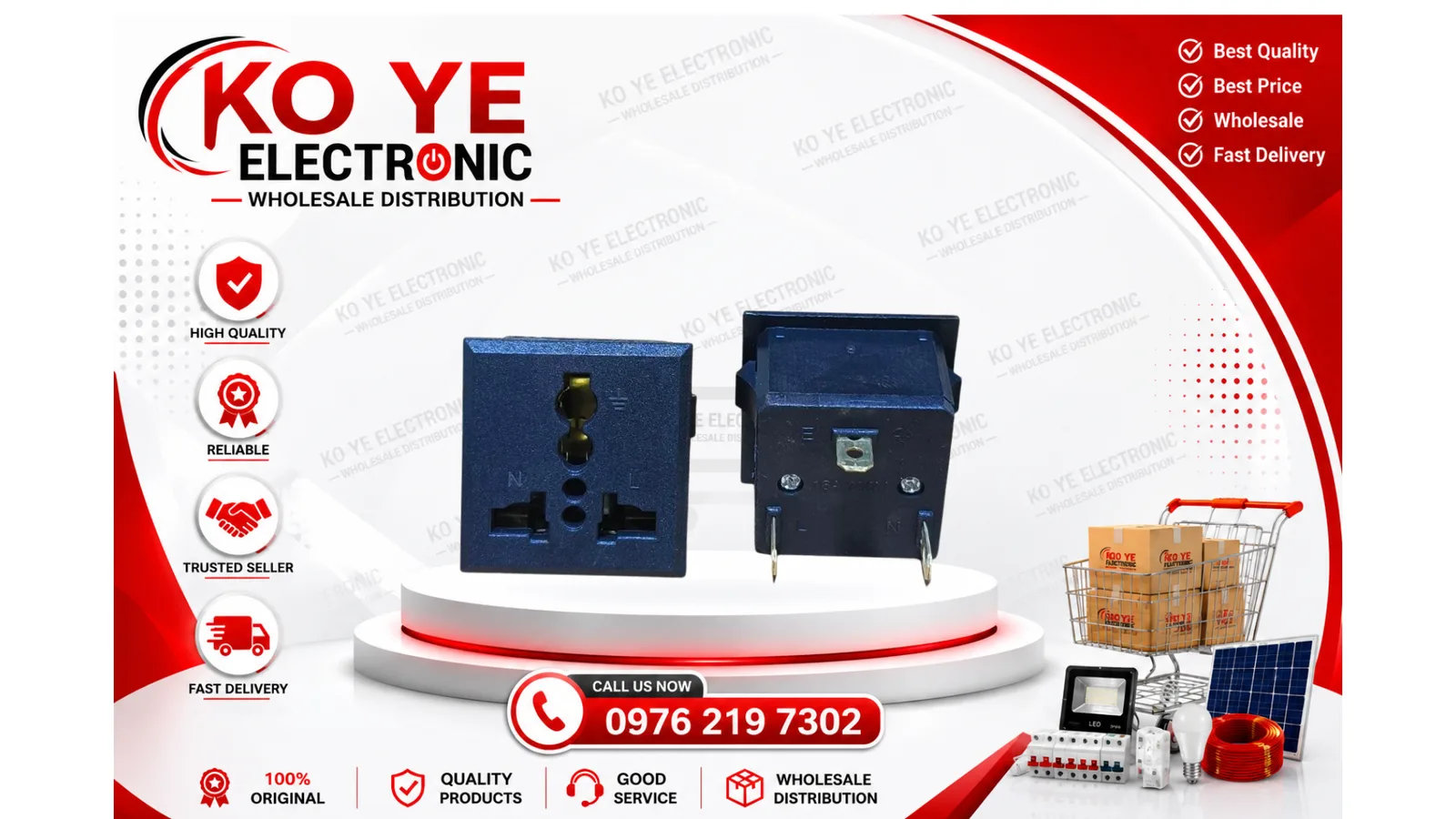 3-Pin Multi Socket