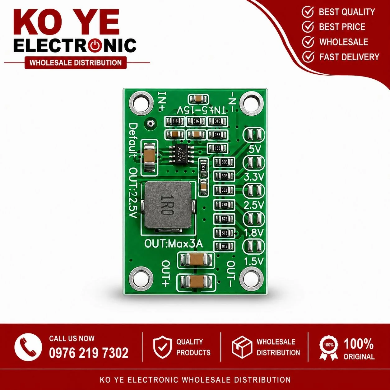 CA-1235 Adjustable Step-Down Module (CA1235 Vပြောင်း ကဒ်သေး)