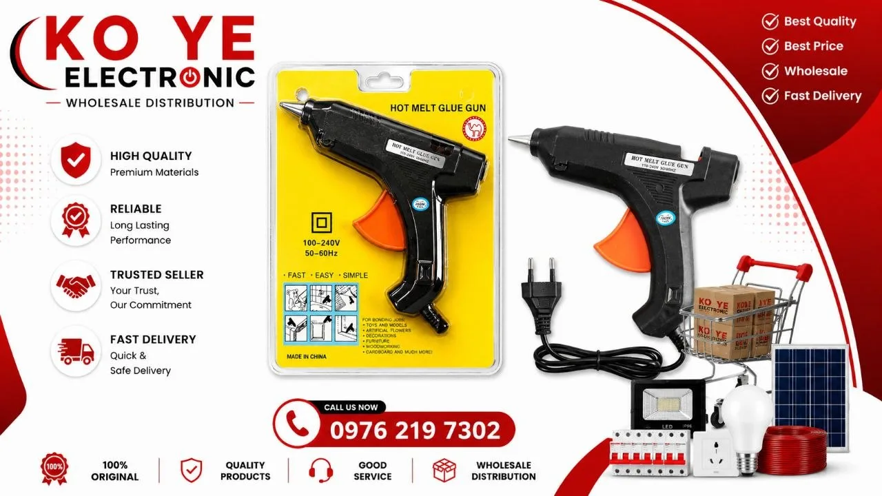 100W Heavy Duty Glue Gun (100W ကော်ဂန်းအကြီး)