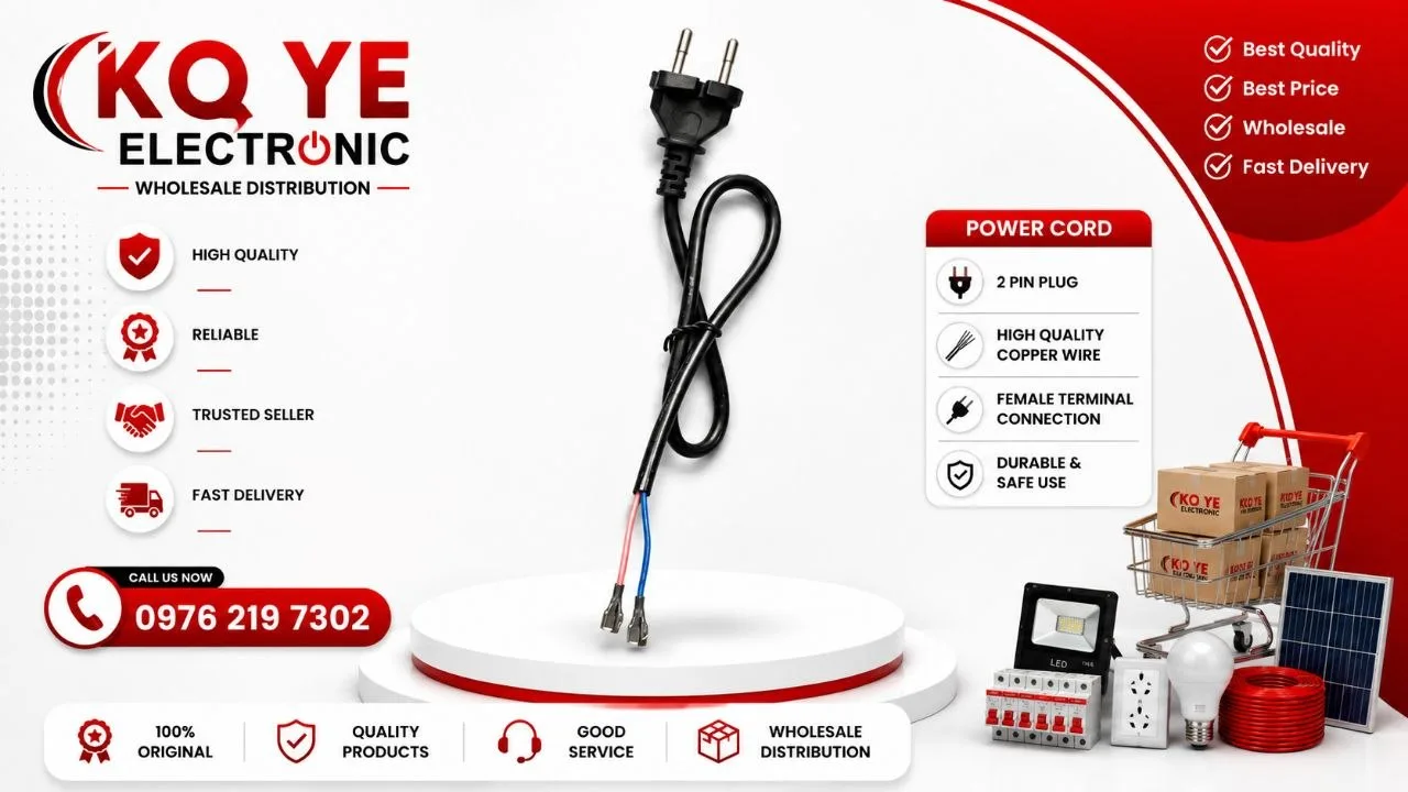 3-Minute Kettle Power Cord (၃မိနစ် ရေနွေးအိုးကြိုး  ကြိုးလုံးအသေး)