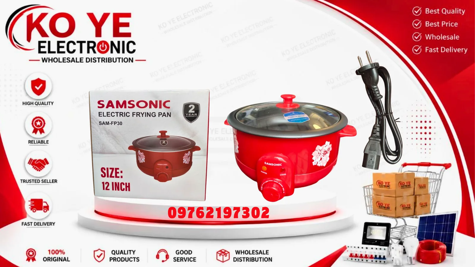 Samsonic SAM-FP30 ဖြုတ်ဆေး ဒယ်နီအိုး