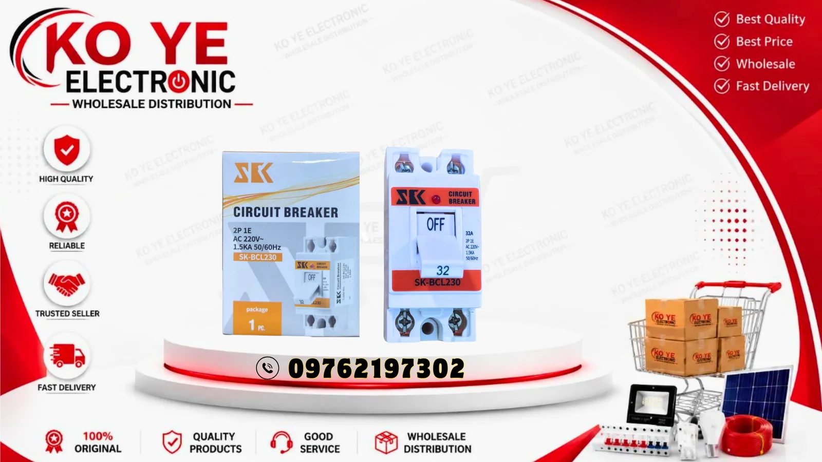 SK Circuit Breaker (အဖြူ)