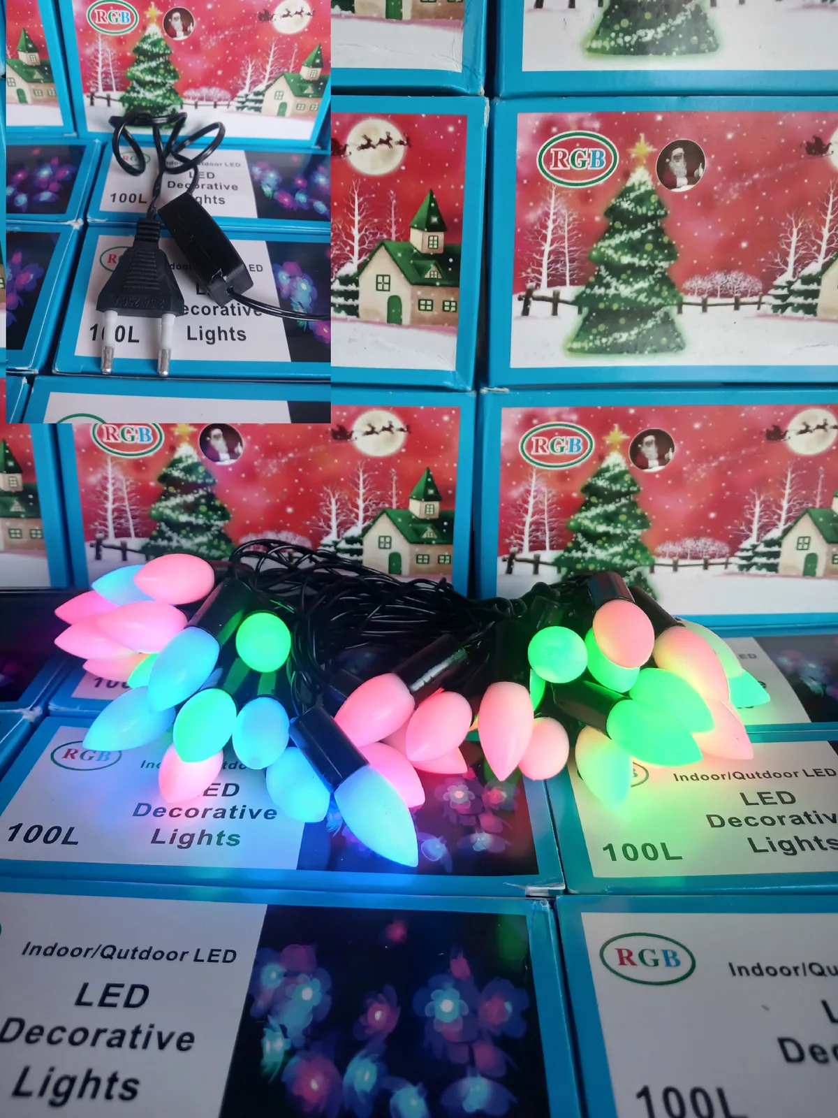 ၃၆ လုံးပါ LED Crystal မီးတွဲများ / 36 LED Crystal Ball String Lights